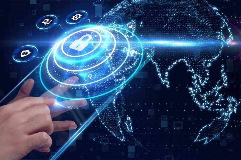 Cyber security data protection business technology privacy concept. Hippa Security